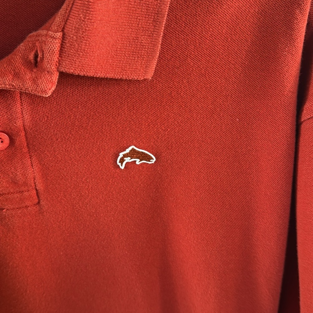 Simms Rust Polo Shirt - Picture 2 of 5